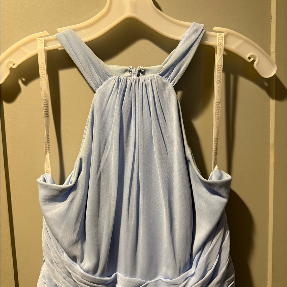 Light Blue Halter Dress